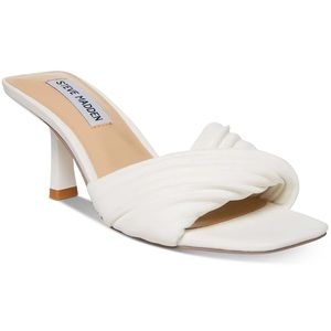 Steve Madden Twinkled Heel Sandal White